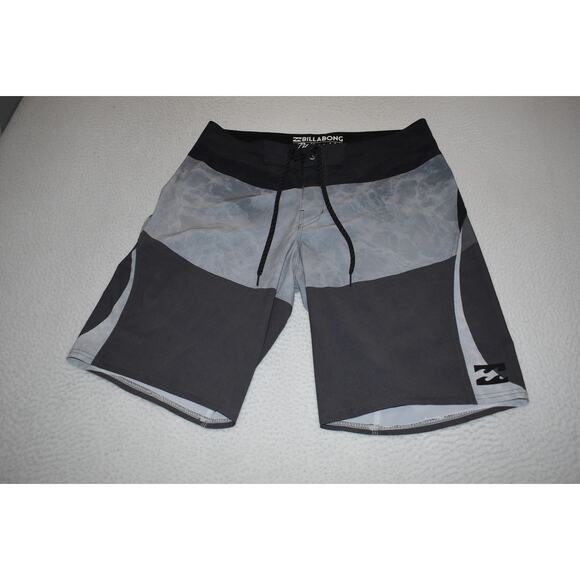 Billabong PlatinumX Swimming Board Shorts Mens Size 34 Gray Polyester Blend - Picture 8 of 8